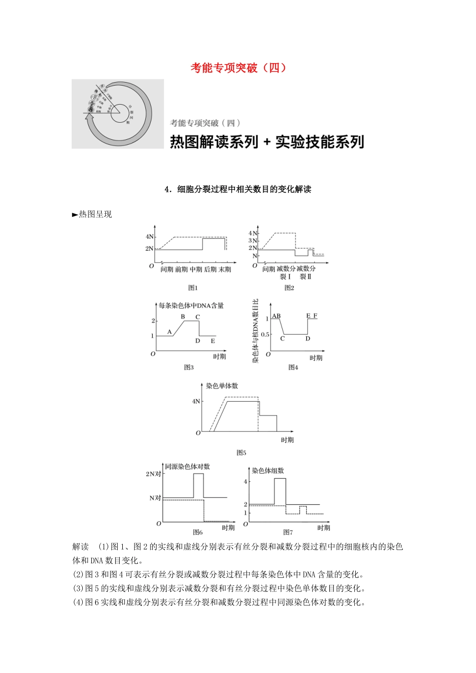 新高考生物一轮复习 考能专项突破（四）学案（含解析）北师大版-北师大版高三全册生物学案_第1页