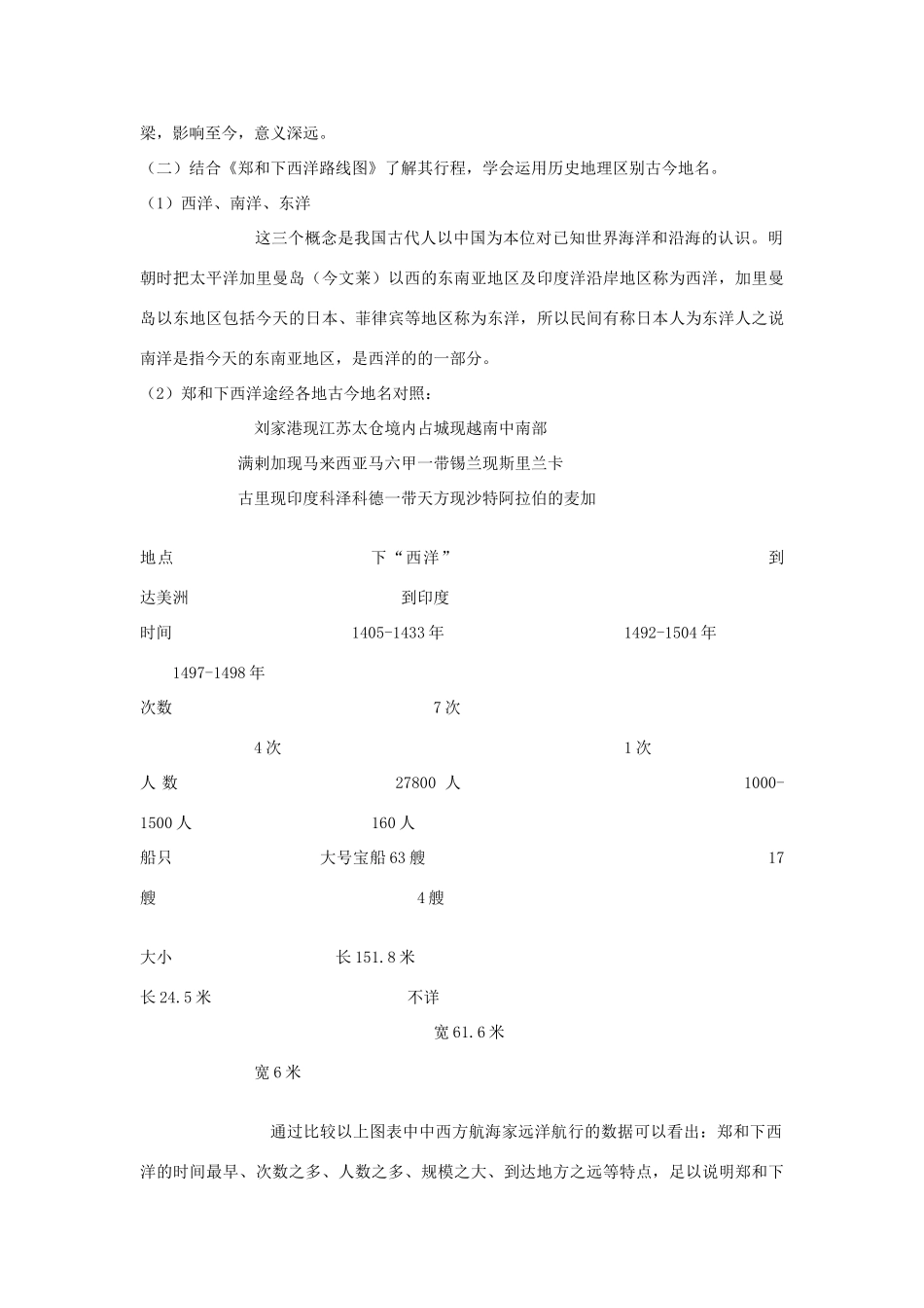 七年级历史下册 第11课　明朝的对外经济文化交流教案 川教版-川教版初中七年级下册历史教案_第3页