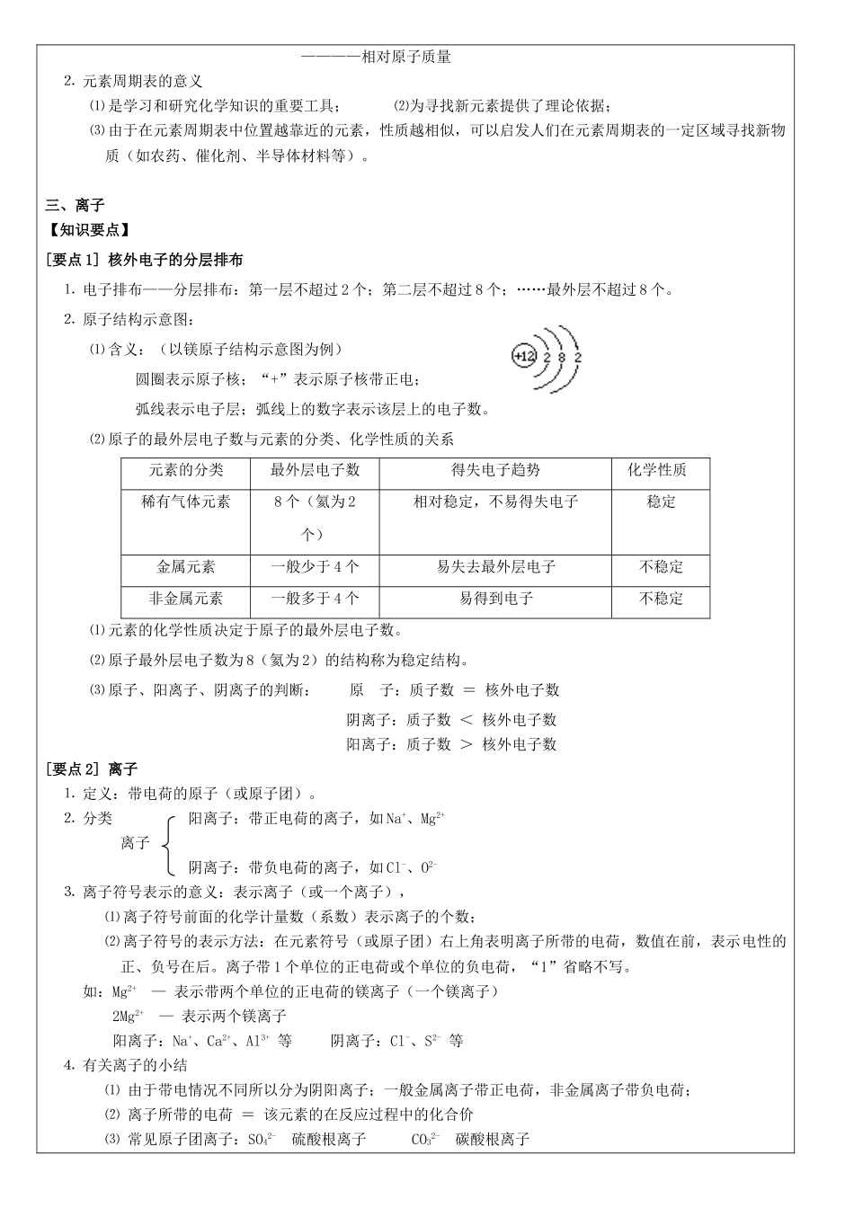 九年级化学上册 第三单元 物质构成的奥秘教案 （新版）新人教版_第3页