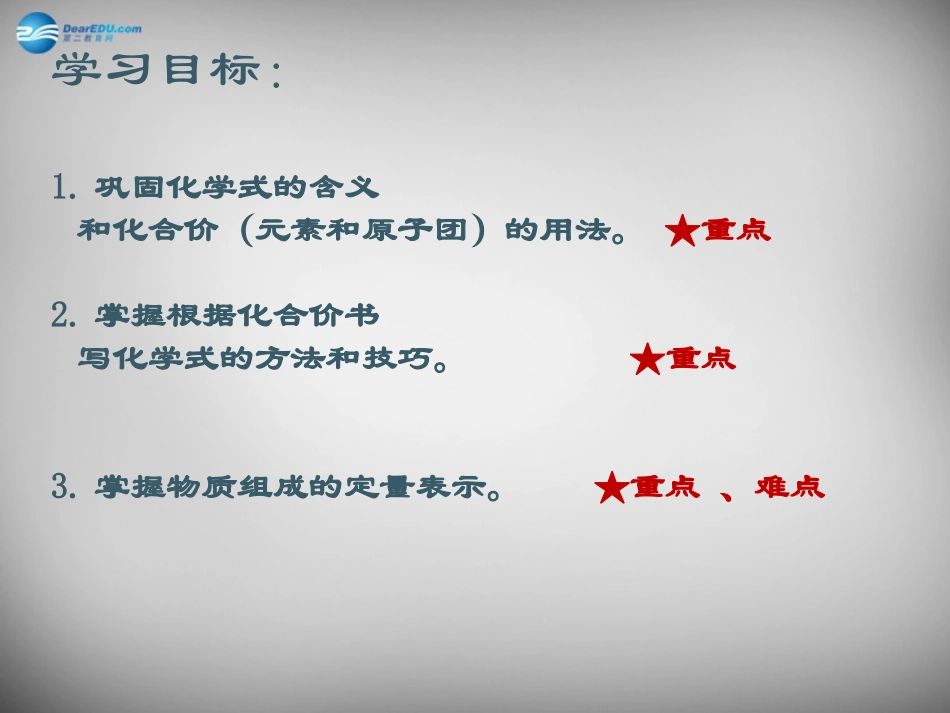 山东省临淄外国语实验学校八年级化学全册《3.3 物质组成的表示》课件 鲁教版五四制_第2页