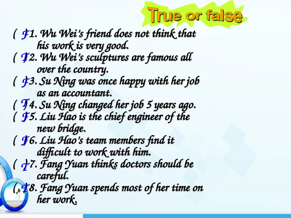 Reading2：Peoplewhoarehappywiththeirjobs_第3页