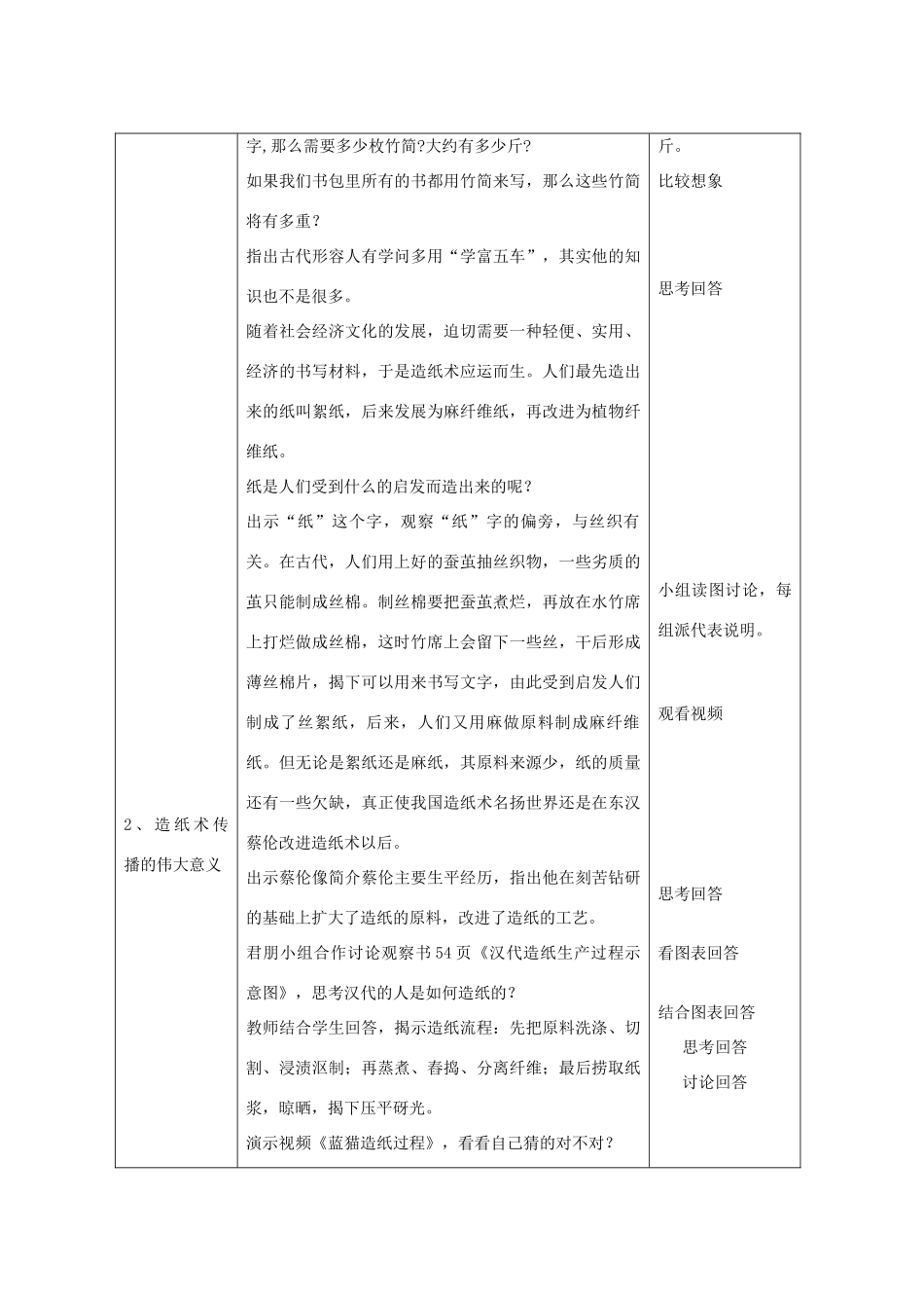 七年级历史上册 第11课 领先世界的秦汉科学技术教学设计 京改版-人教版初中七年级上册历史教案_第3页