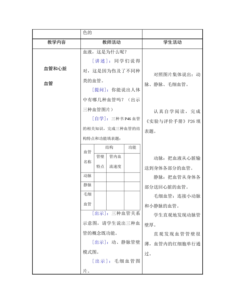 七年级生物血液循环1_第2页