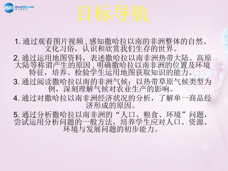 山东省泰安新泰市七年级地理下册 第六章 认识大洲 第二节 非洲课件 湘教版_第3页