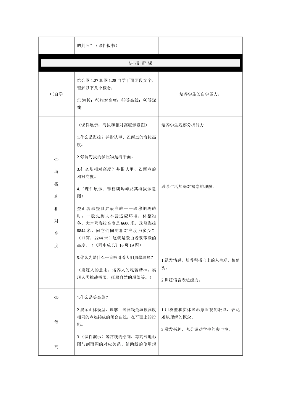 七年级地理上册 第一章第三节 《地图》教学设计 人教版_第3页