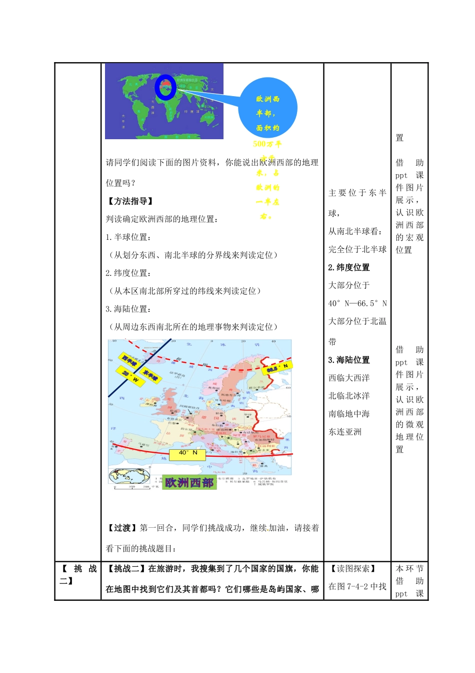 七年级地理下册 7.4 欧洲西部教学设计（2）（新版）商务星球版-（新版）商务星球版初中七年级下册地理教案_第3页
