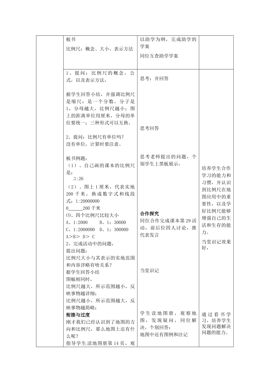 山东省枣庄市第四十二中学2012年秋七年级地理上册《21地图的基本要素》教案 商务星球版_第2页