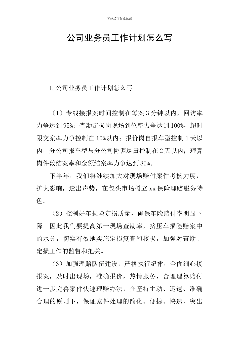 公司业务员工作计划怎么写_第1页