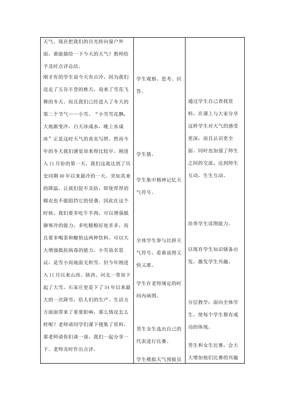 七年级地理上册 第三章 第1节 多变的天气教学设计2 新人教版-新人教版初中七年级上册地理教案_第3页