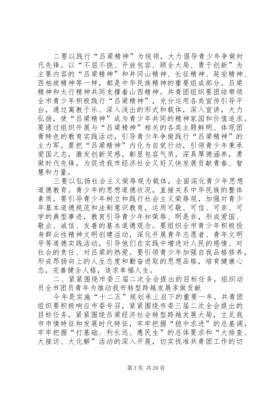 刘云晨常委在团市委一届六次全会上的讲话发言_第3页