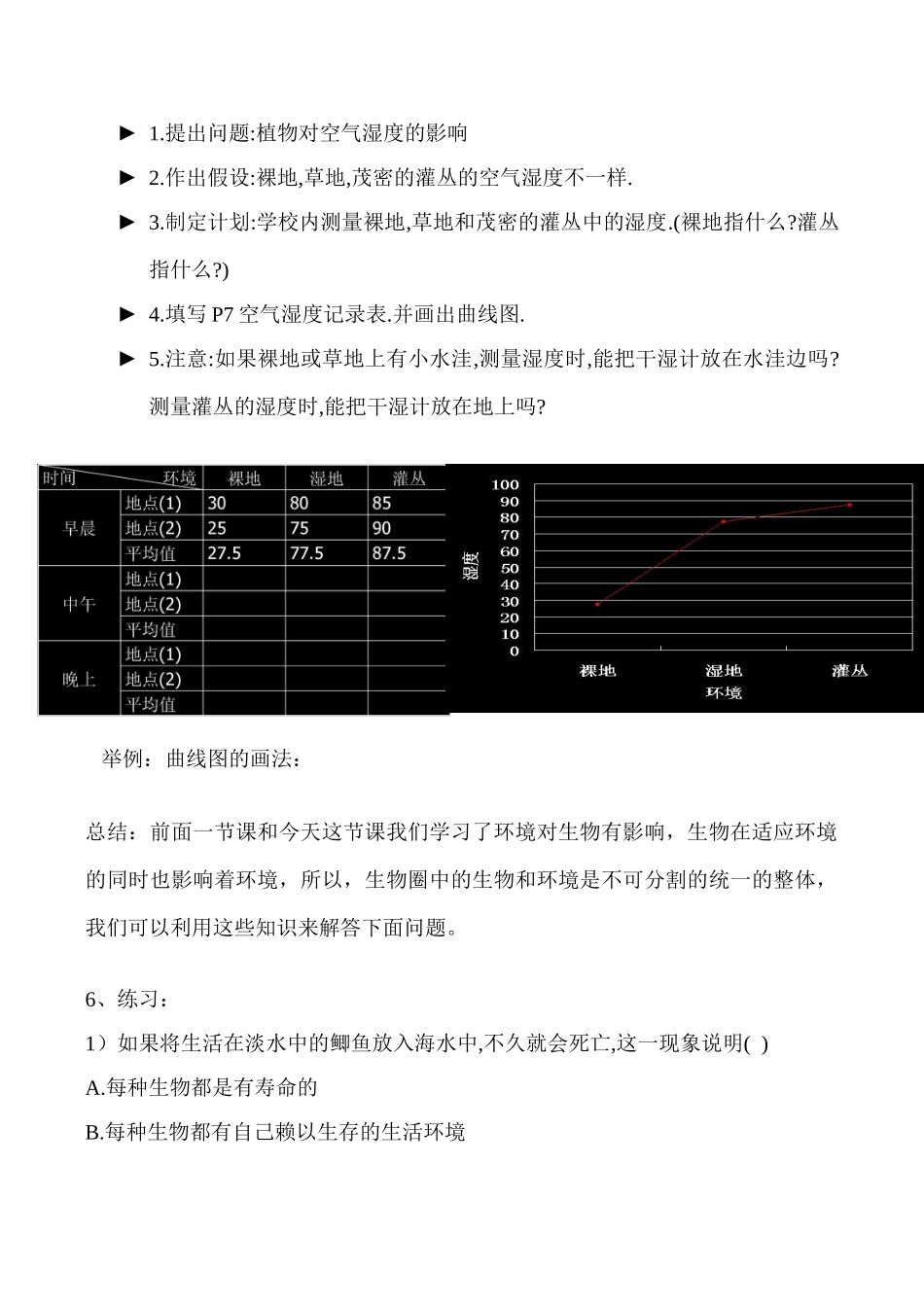 七年级生物 第三节 生物对环境的适应和影响_第2页