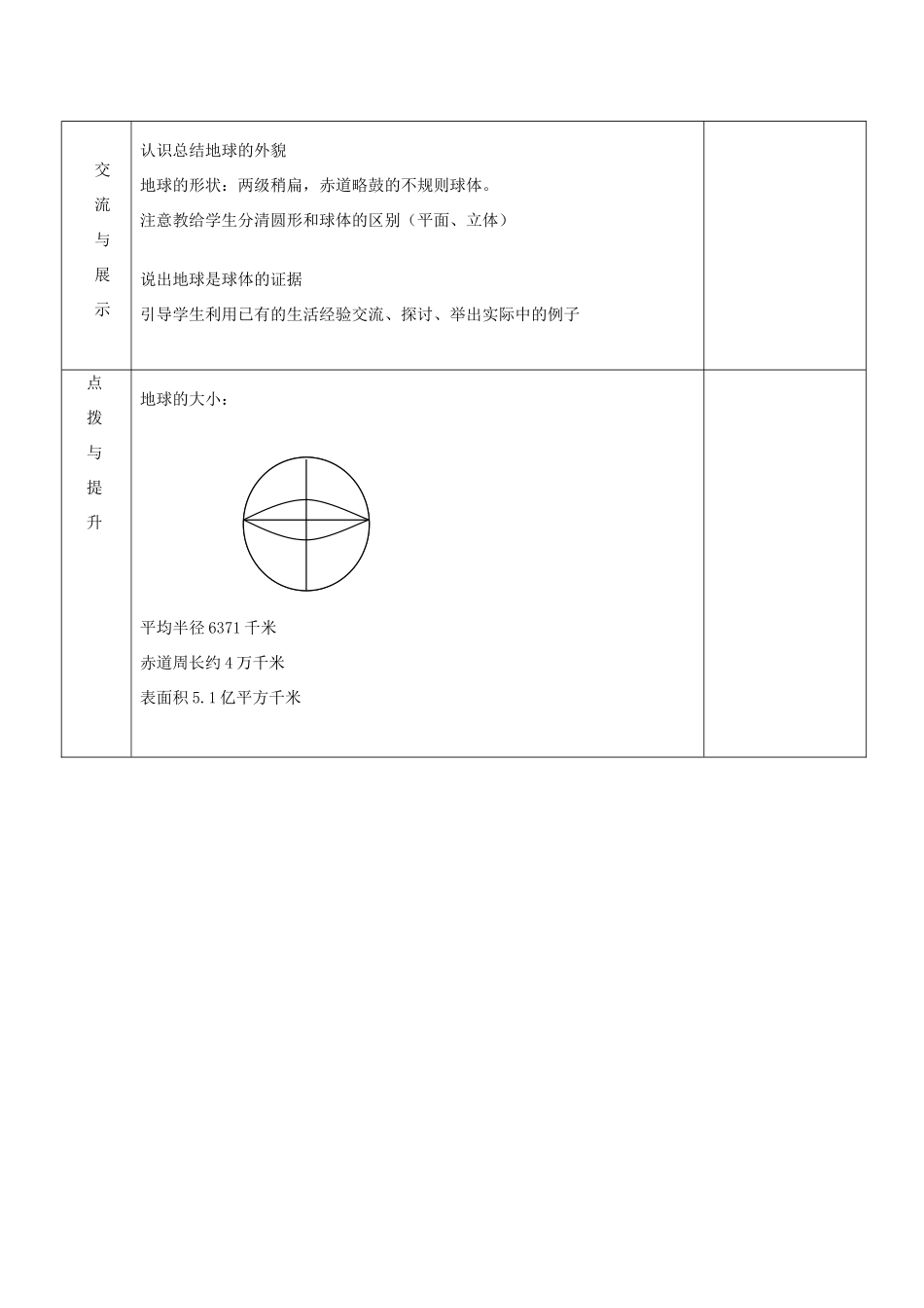 七年级地理上册 第二章 地球的面貌 第一节 认识地球（第1课时）教案 湘教版_第2页