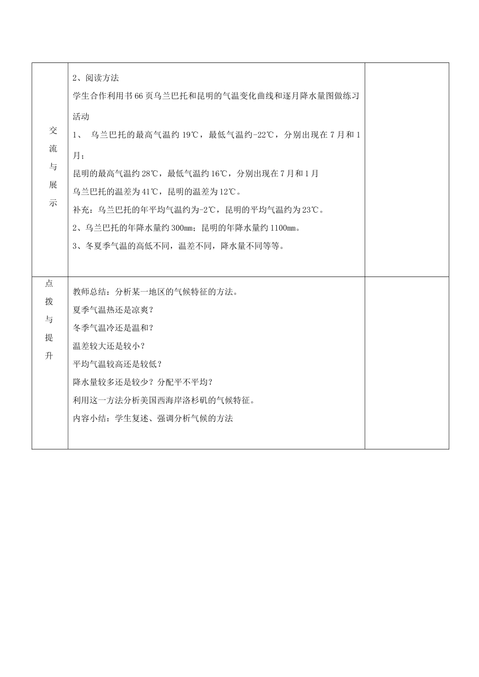 七年级地理上册 第四章 世界的气候 第二节 气温和降水（第4课时）教案 湘教版_第2页