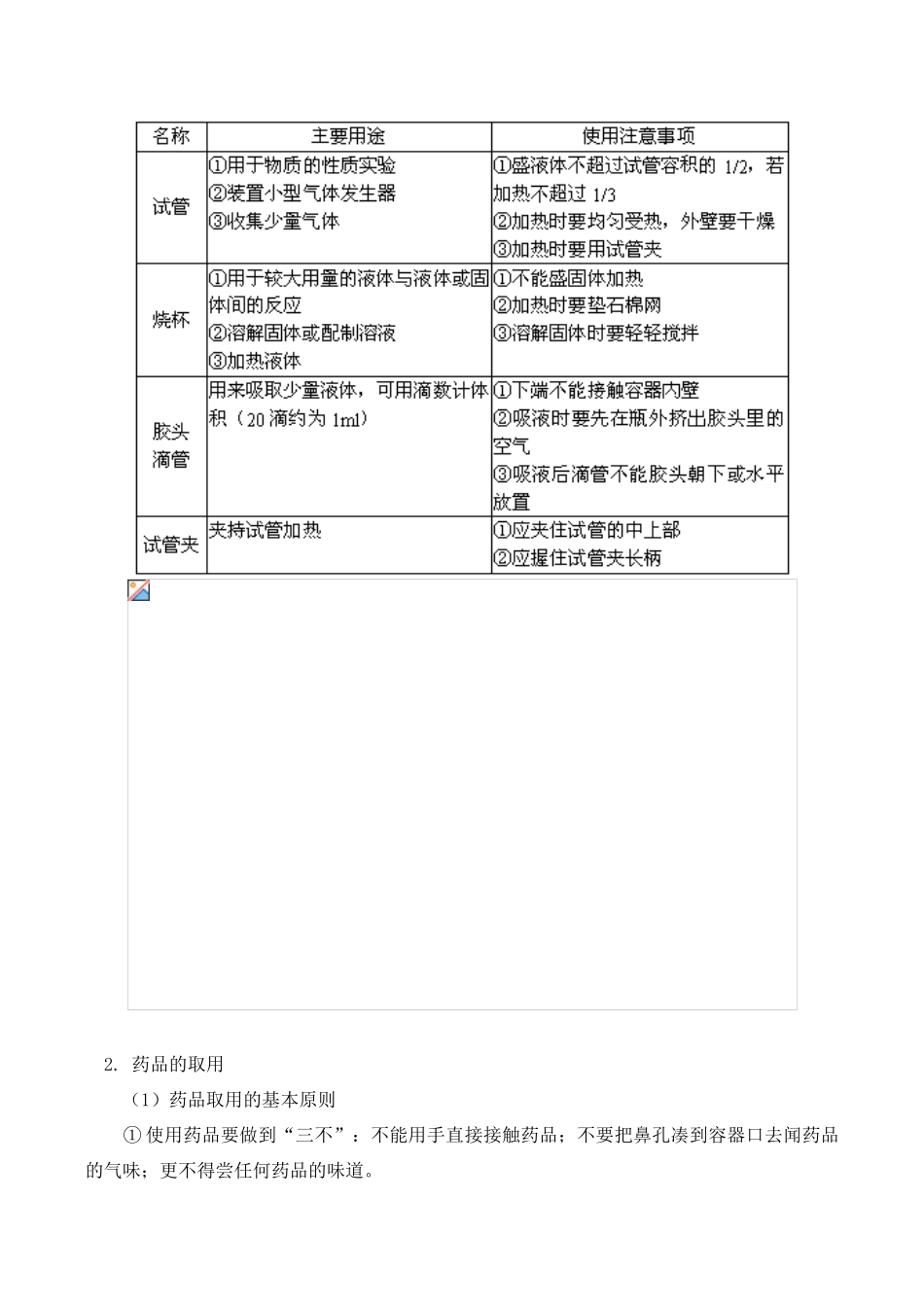 九年级化学上 科学探究、化学实验室常用仪器教案_第2页