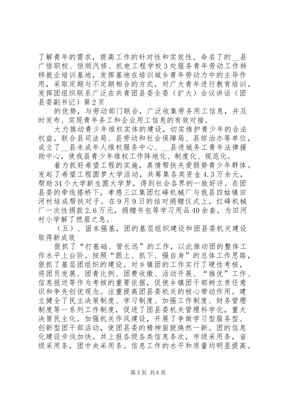 在共青团县委全委(扩大)会议讲话发言(团县委副书记)_第3页