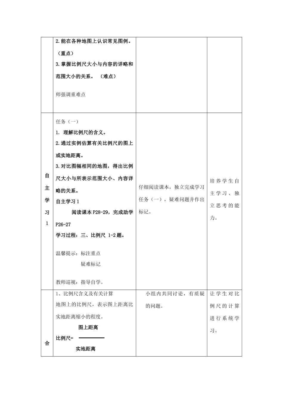 七年级地理上册 2.1 地图基本要素（第2课时）教案 （新版）商务星球版-（新版）商务星球版初中七年级上册地理教案_第2页
