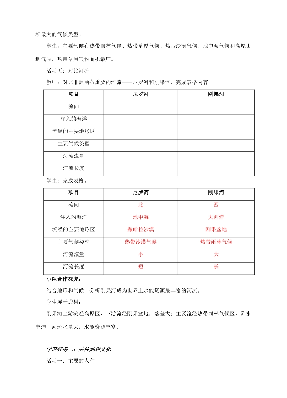 七年级地理下册 7.3 撒哈拉以南的非洲（第1课时）教案 （新版）商务星球版-（新版）商务星球版初中七年级下册地理教案_第3页