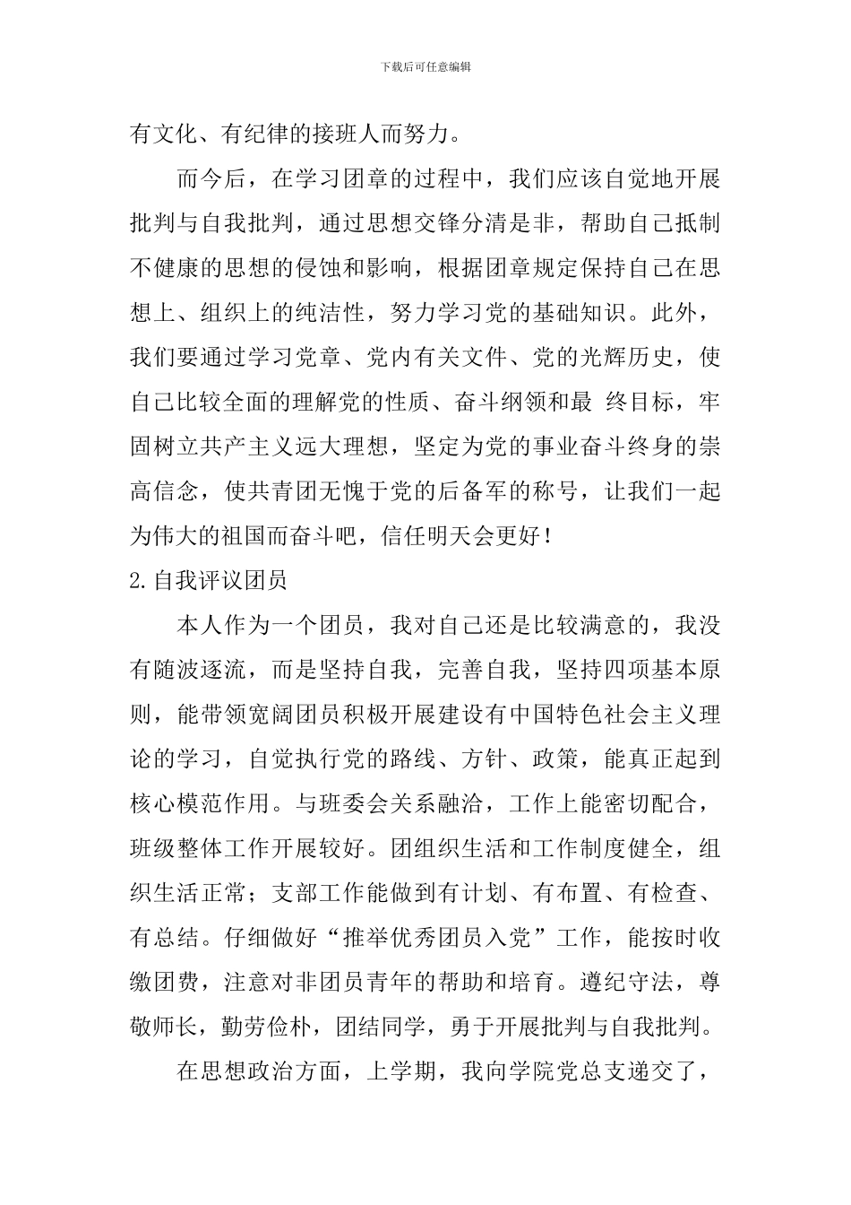 自我评议团员_第2页