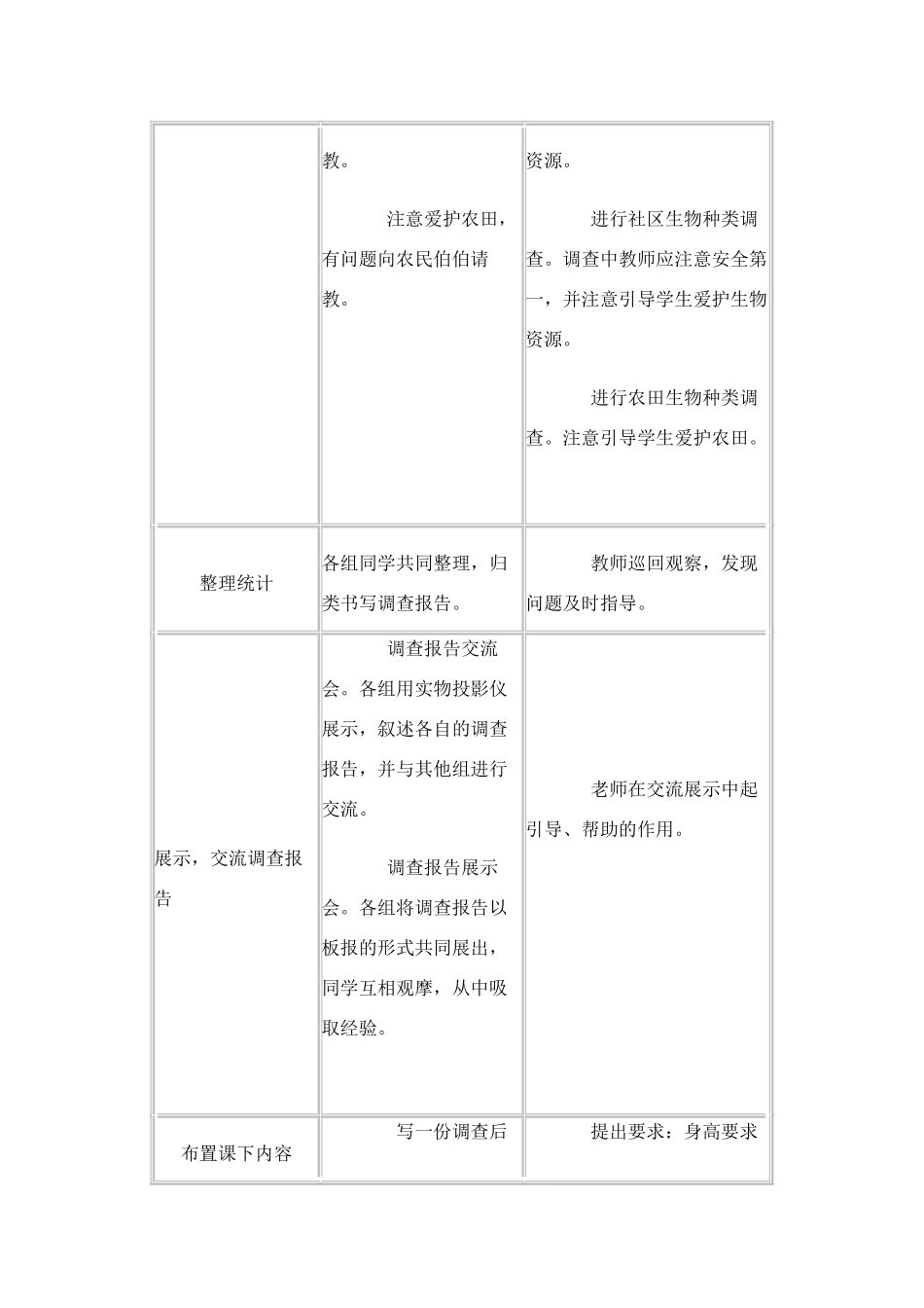 七年级生物1.1.2 调查我们身边的生物2人教版_第3页