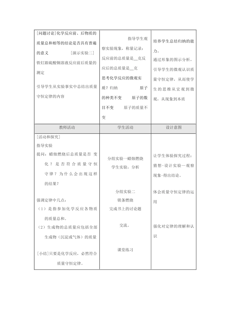 九年级化学 第五单元课题1 质量守恒定律（第一课时） 人教版_第2页