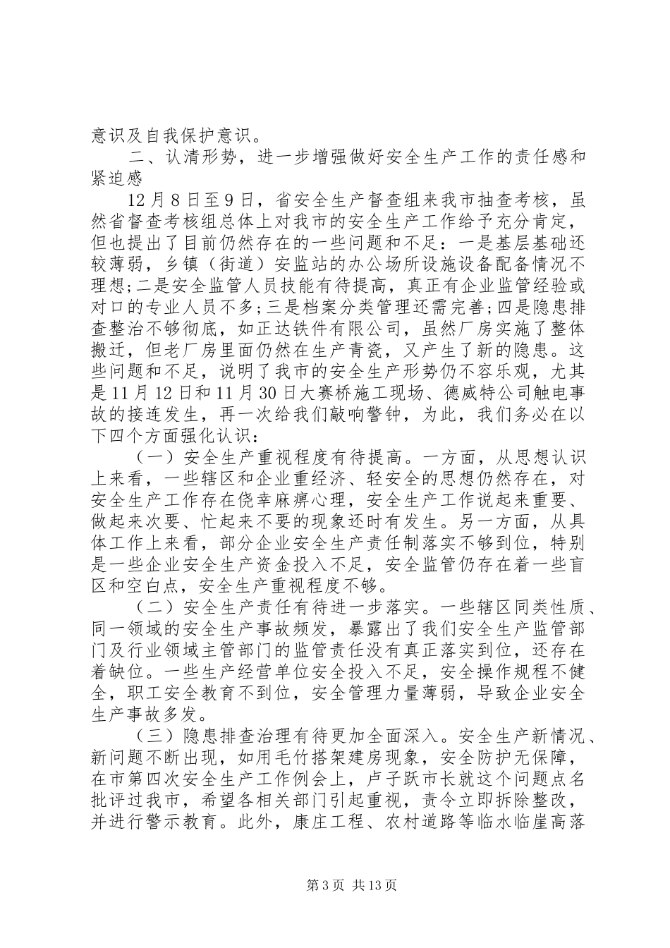 市长春节安全生产讲话发言_第3页