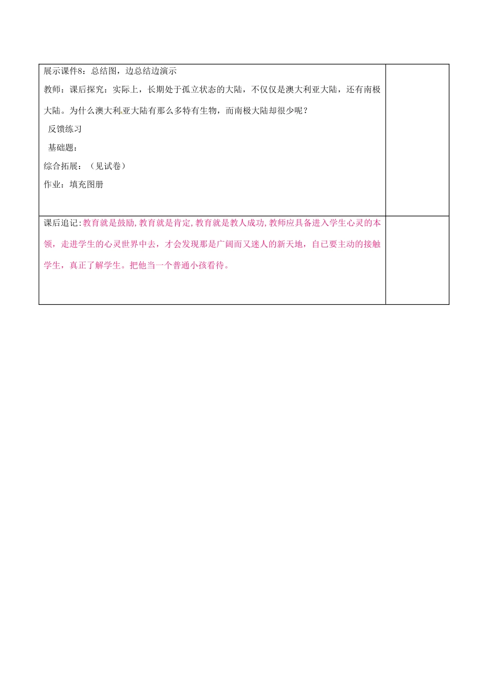 七年级地理下册 8.7 澳大利亚教案1 湘教版-湘教版初中七年级下册地理教案_第3页
