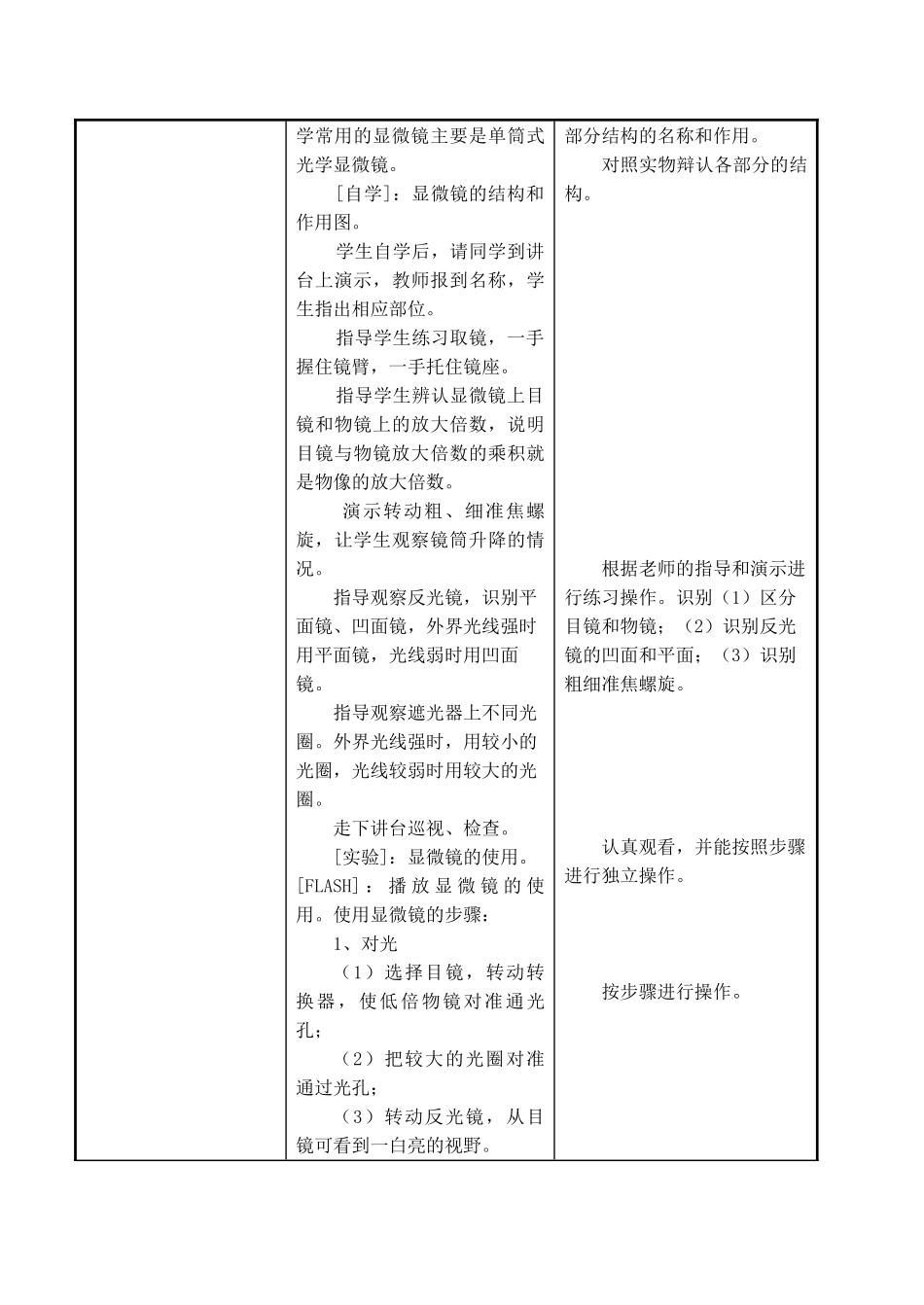 七年级生物上 第2章 探索生命 第一节  探索生命的器具（第1课时）教案苏教版_第3页