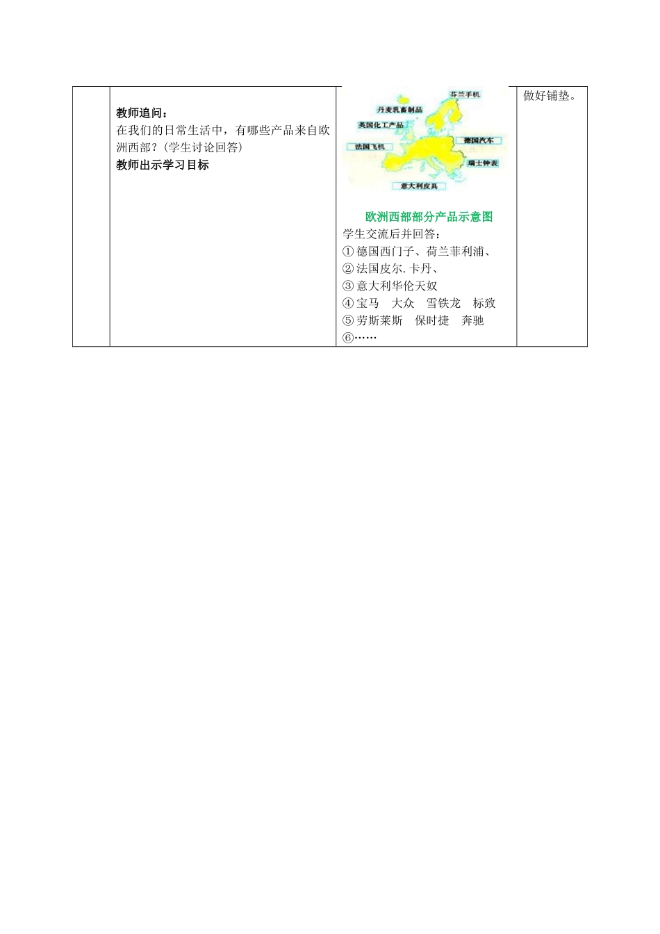 七年级地理下册 7.4 欧洲西部教案 （新版）商务星球版-（新版）商务星球版初中七年级下册地理教案_第2页