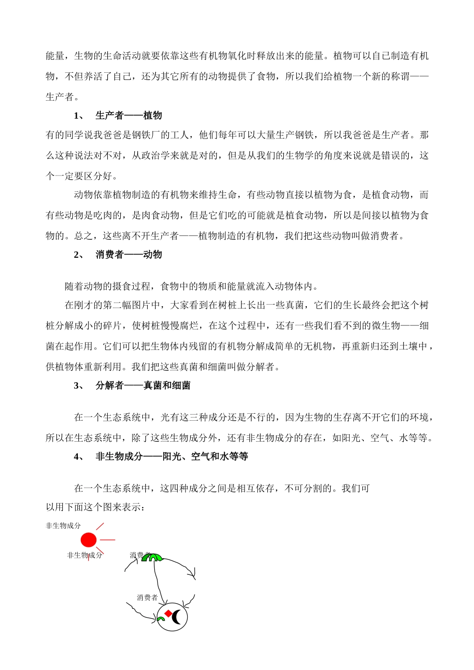 七年级生物1.2.4　生态系统 教案1人教版_第3页