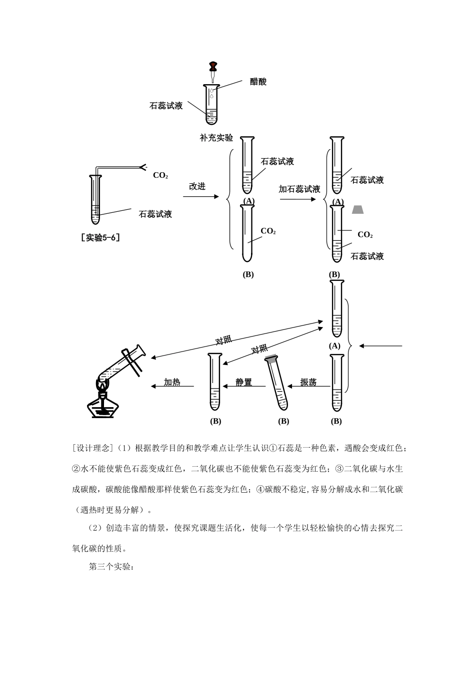 九年级化学 二氧化碳化学性质的探究实验改进教案 沪教版_第3页