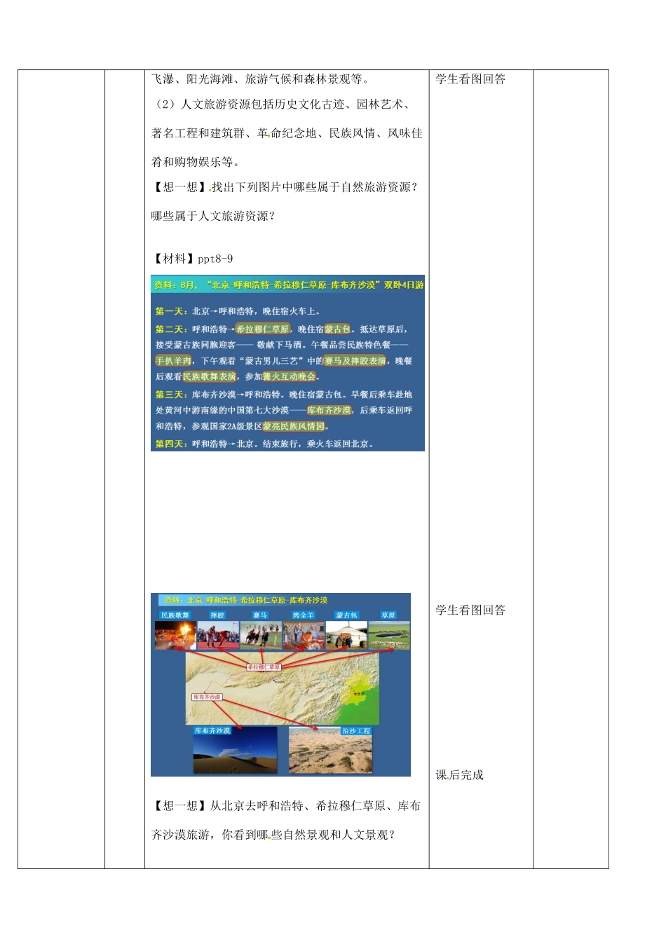 七年级地理下册 6.2 旅游资源教案 中图版-中图版初中七年级下册地理教案_第2页