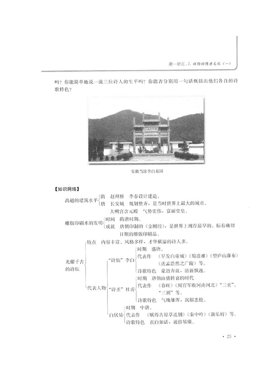 七年级历史素质教育新学案第7课　辉煌的隋唐文化（一）教案_第2页