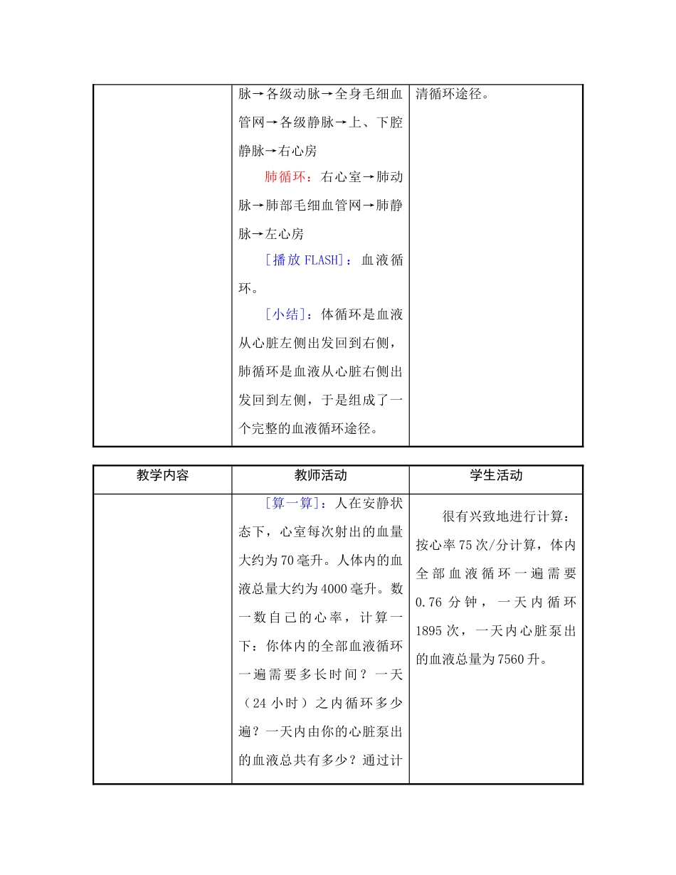 七年级生物血液循环3_第3页