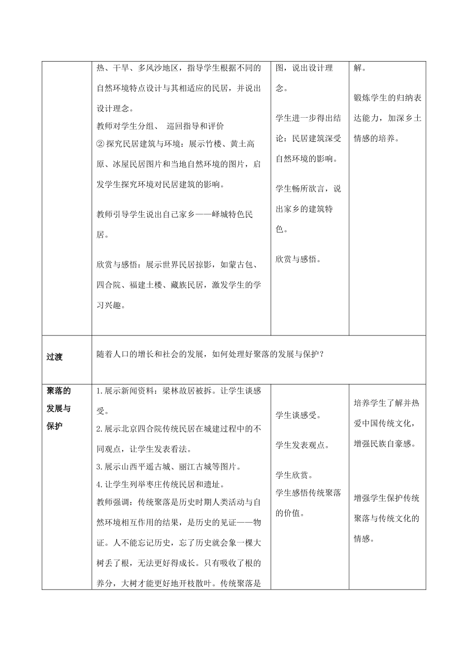 七年级地理上册 第5章 第3节 聚落-人类的居住地教案 （新版）商务星球版1-（新版）商务星球版初中七年级上册地理教案_第3页