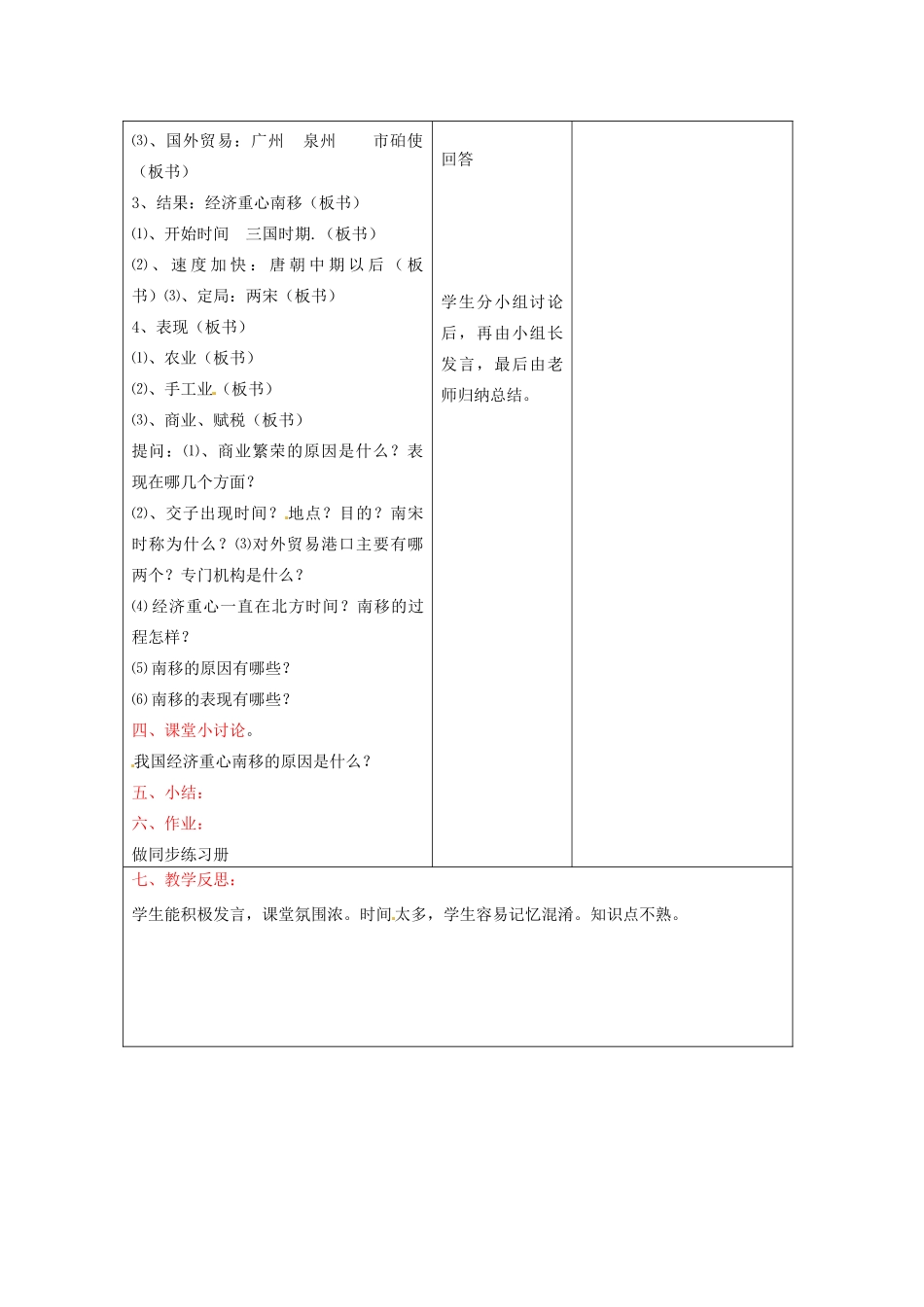 七年级历史下册 7.2《南方经济的发展》教案 川教版_第3页