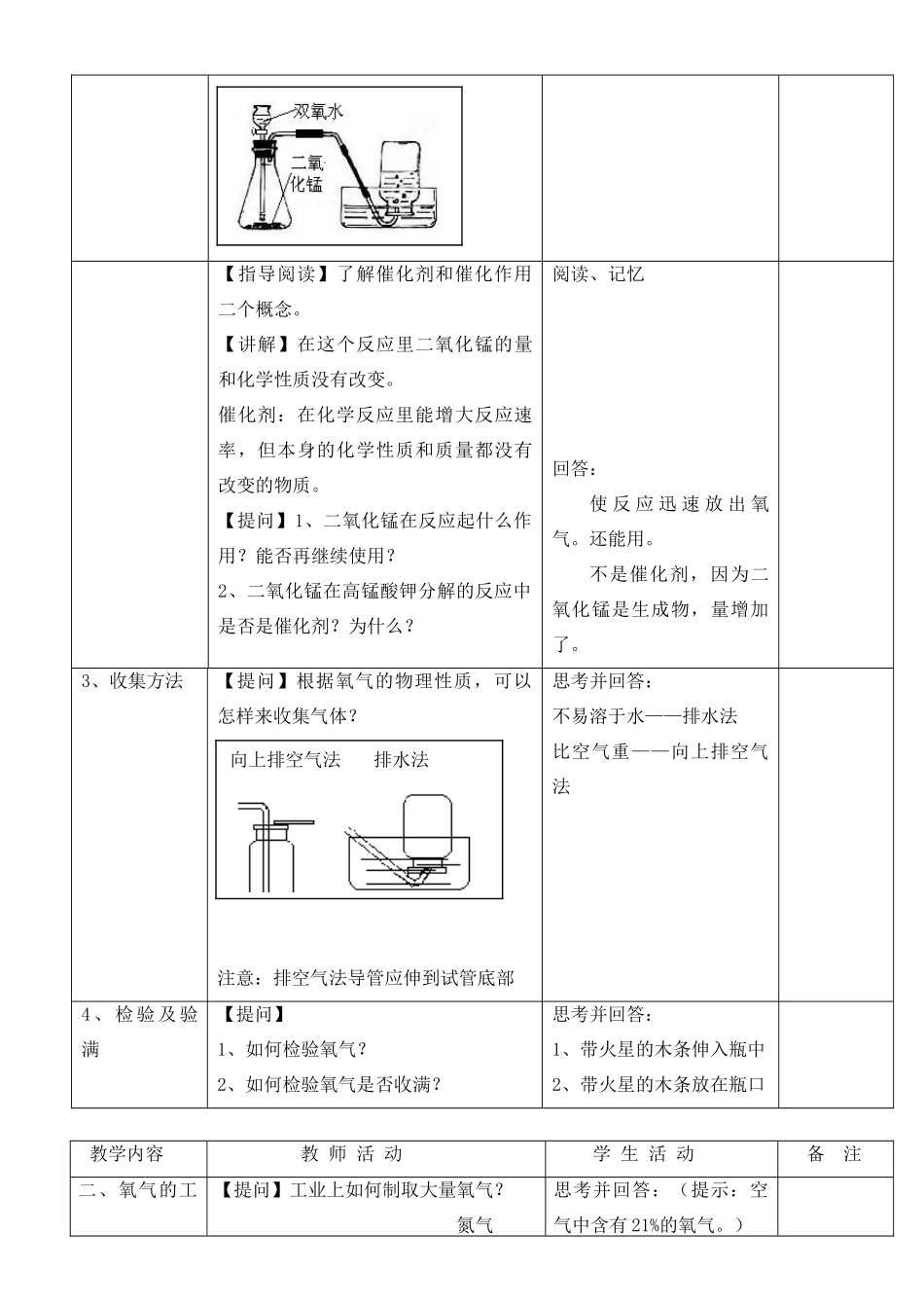 九年级化学上册 2.2性质活泼的氧气教案（第二课时） 沪教版_第3页