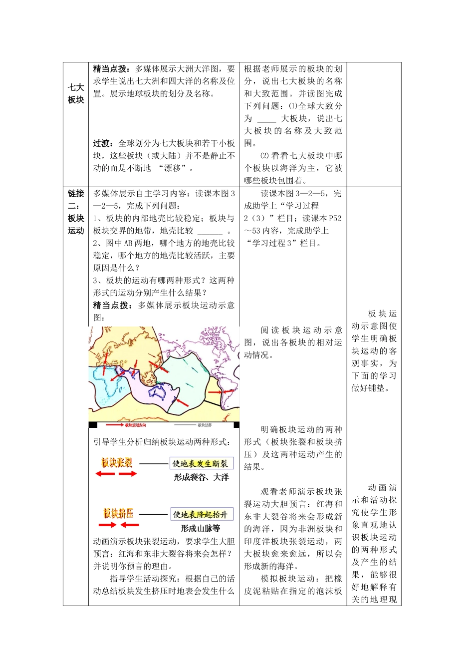 七年级地理上册 3.2海陆变迁（第2课时）教案 （新版）商务星球版_第2页