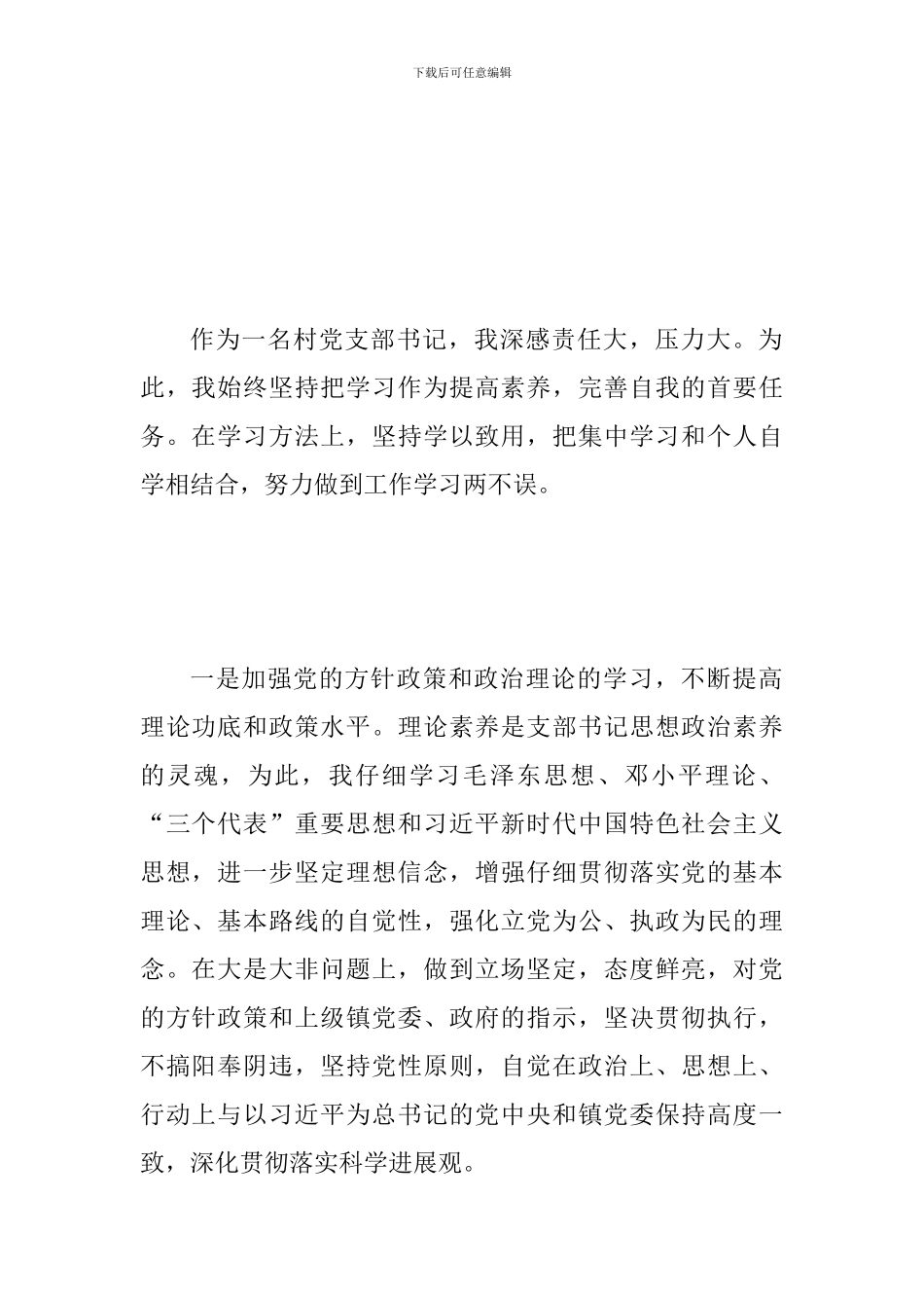 2024年度村党组织书记党建工作述职报告_第2页