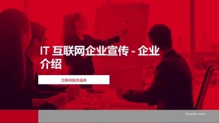 IT互联网企业宣传-企业介绍-互联网服务盛典