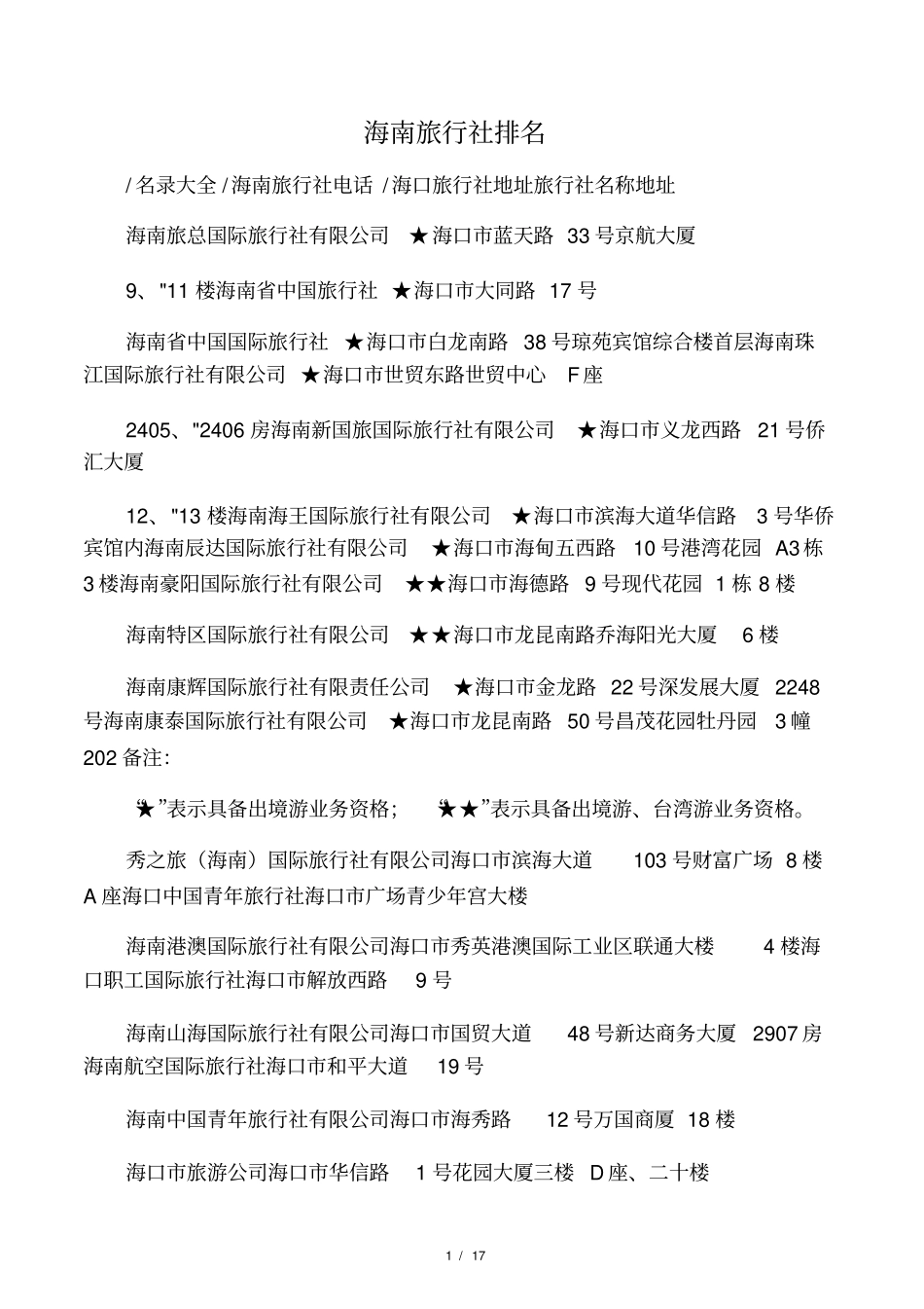 海南旅行社排名_第1页