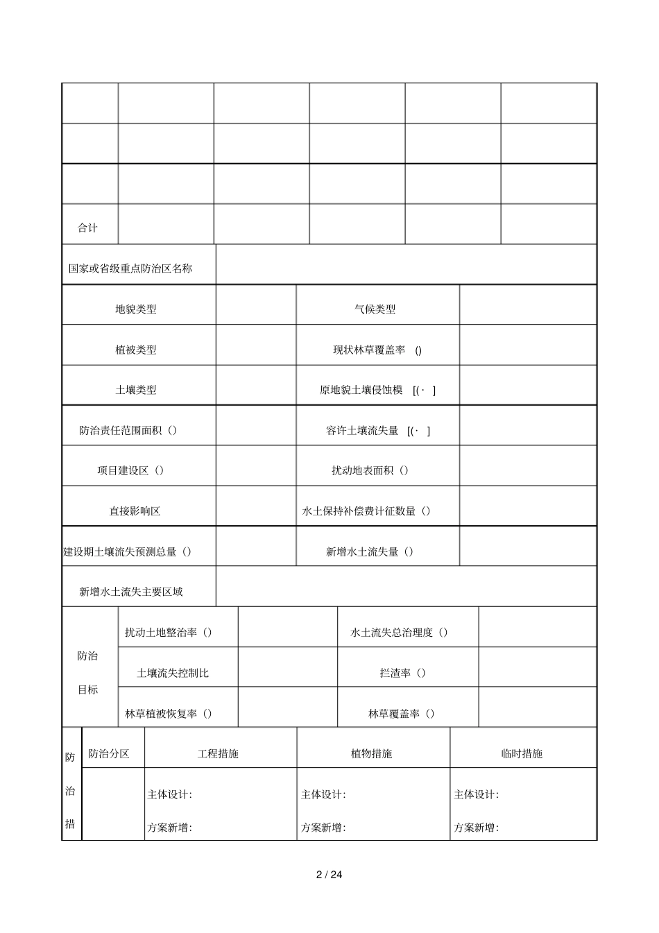 重庆生产建设项目水土保持方案报告书_第2页