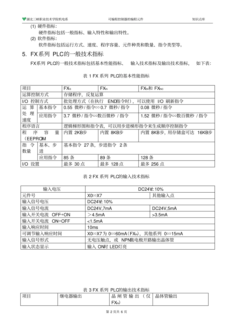 可编程控制器的编程元件概要_第2页