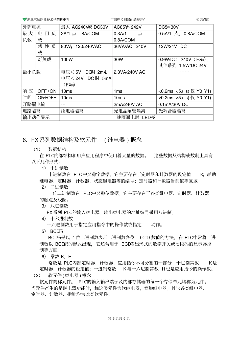 可编程控制器的编程元件概要_第3页