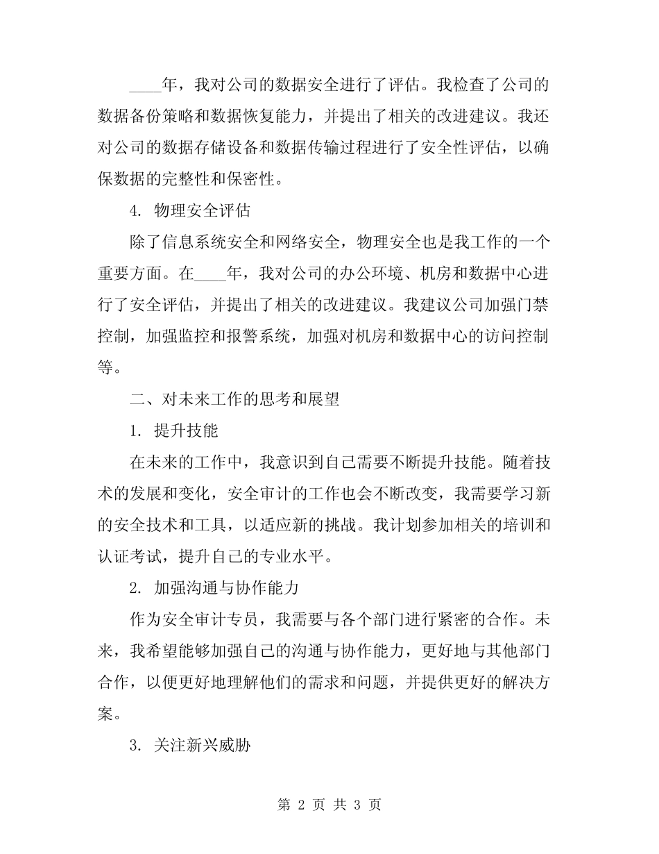 2024年安全审计工作总结_第2页