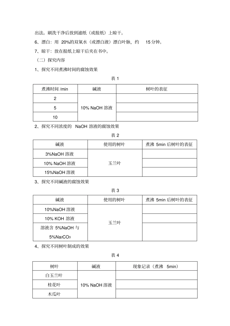 叶脉书签方案试验报告_第3页
