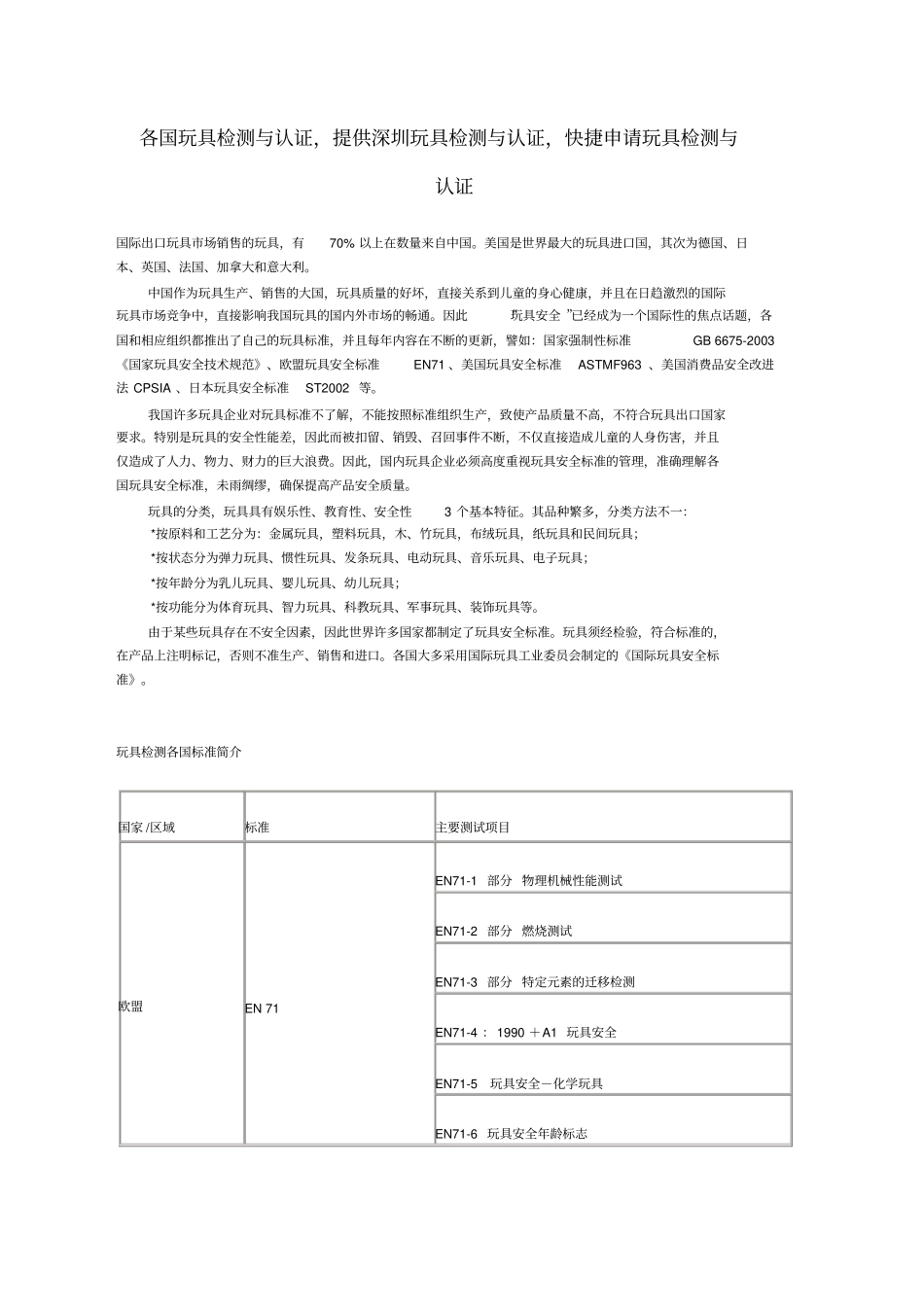 各国玩具检测与认证_第1页