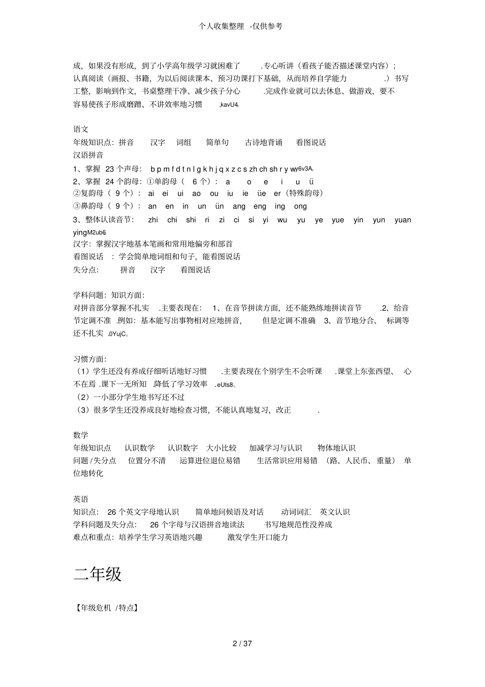 各年级学科分析研究全_第2页