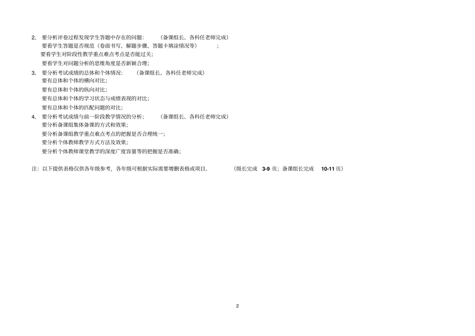 各年级考试质量分析基本要求_第2页