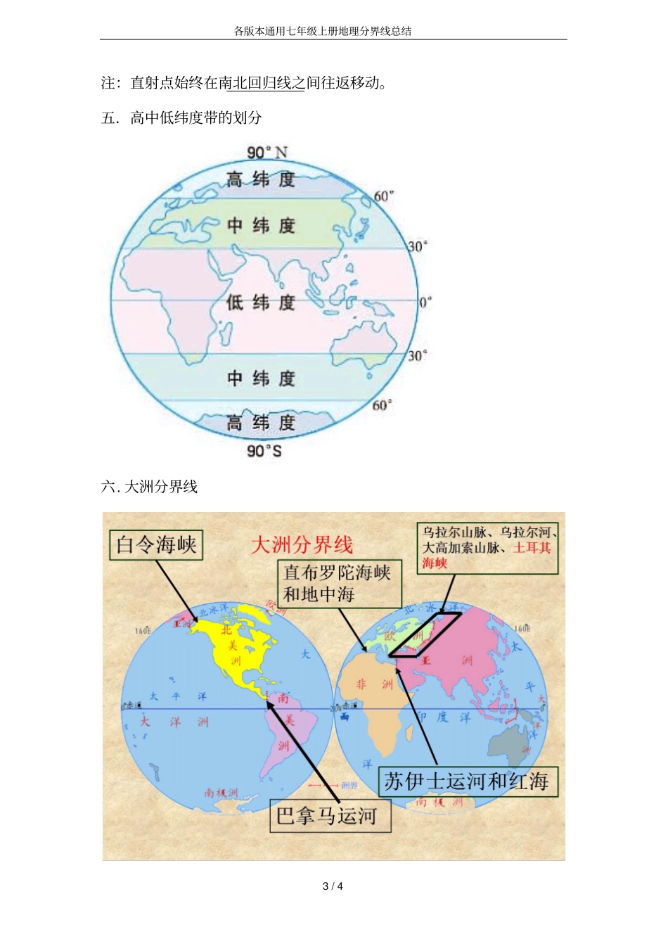 各版本通用七年级上册地理分界线总结_第3页