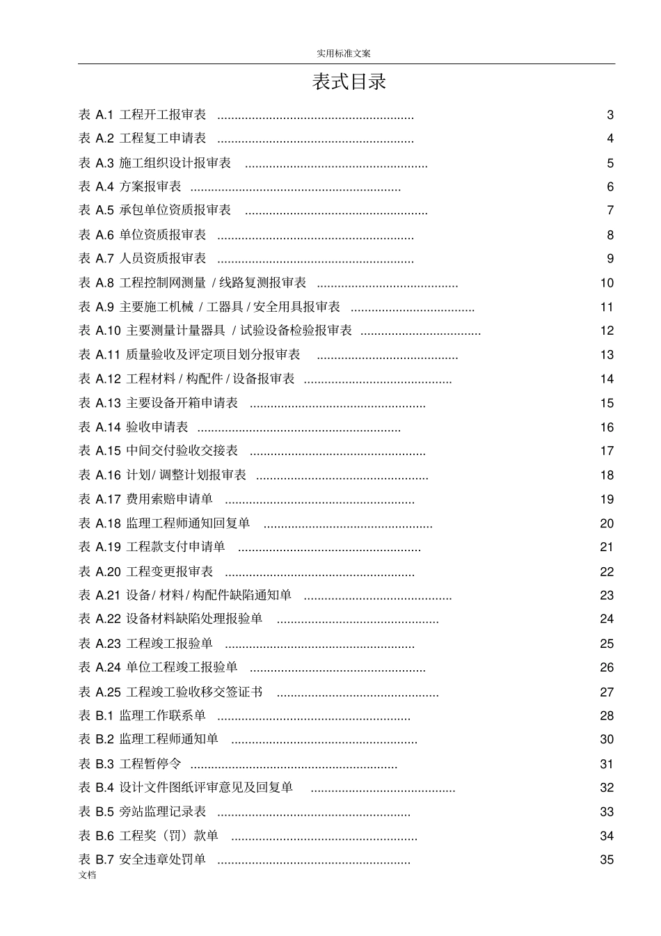 各种开工报告材料表格_第1页